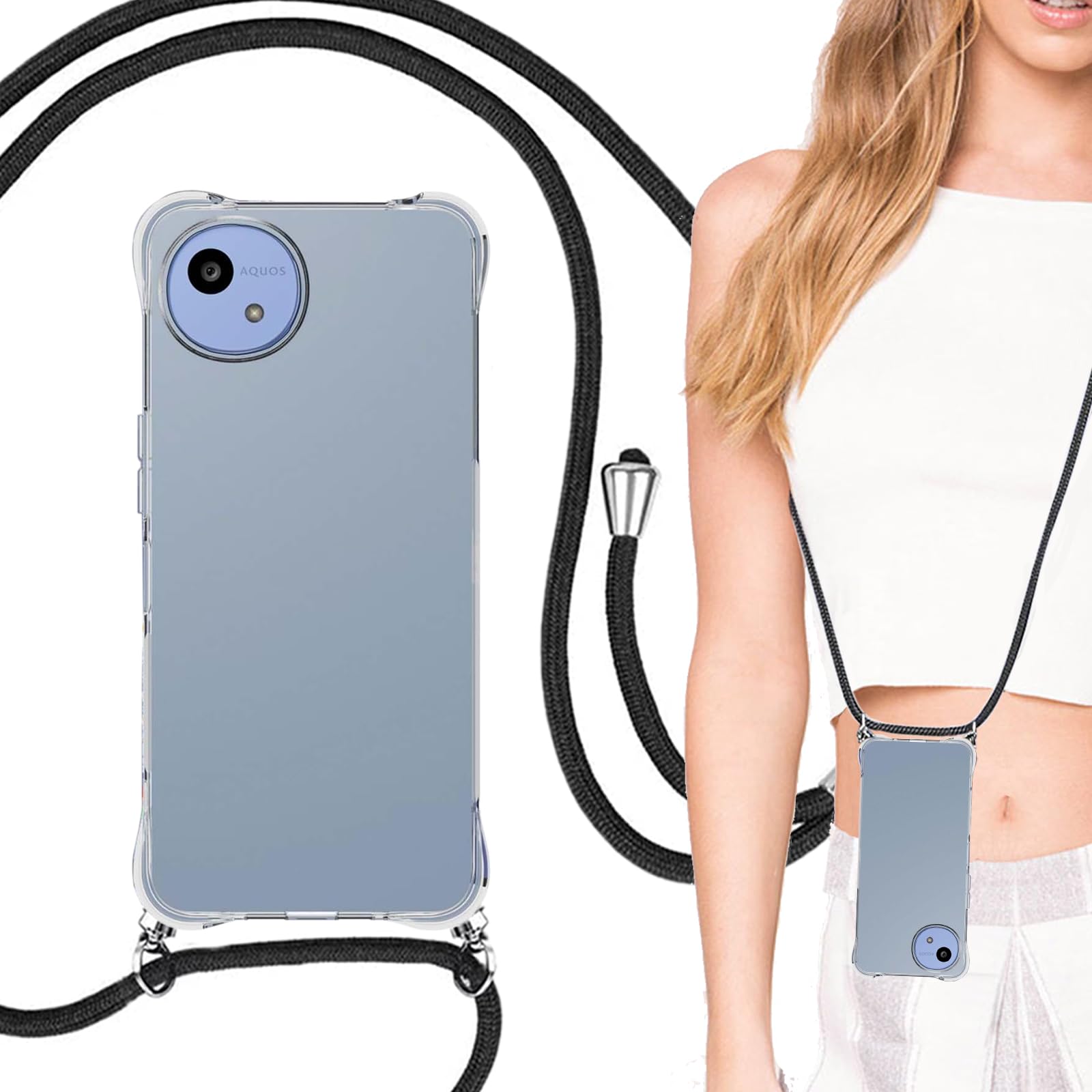 Amazon.co.jp: AQUOS wish5 ケース クリア 透明 カバー SH-52F